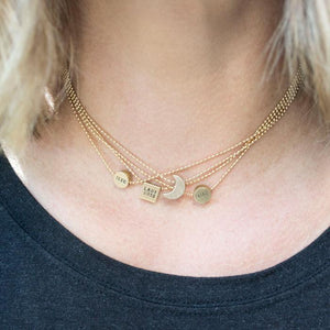 Mama-centric Stamped Ball Chain Chokers