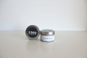 green fig & violet soy candle- 6oz travel tin