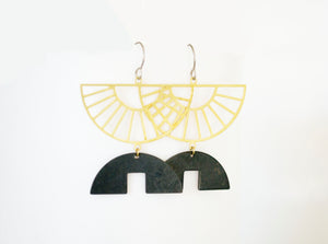 Dark Sunset Dangle Earrings - LIMITED RELEASE