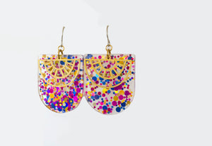 Glitter Suns Dangly Earrings **LIMITED RELEASE**