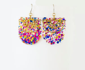 Glitter Suns Dangly Earrings **LIMITED RELEASE**