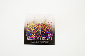 Glitter Suns Dangly Earrings **LIMITED RELEASE**