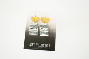 Half Moon Grecian Vase Dangle Earrings - LIMITED RELEASE