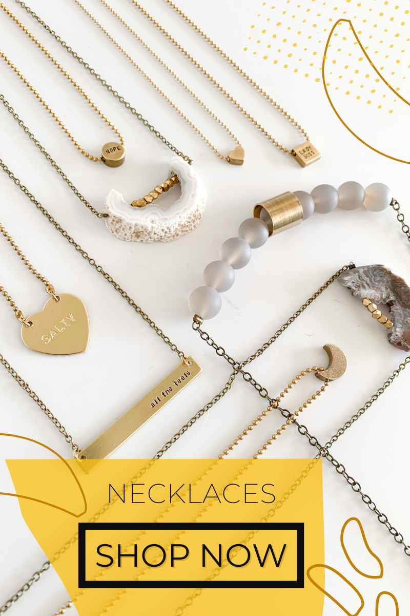 Handmade jewelry w the occasional bad word for millennial womxn
