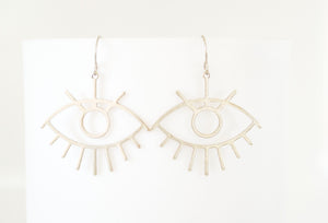 Eyes for Days Dangle Earrings in Silver **LIMITED RELEASE**