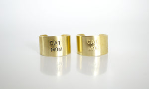 CAT MOM Brass Ring