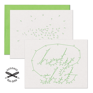 Greeting Card--Connect the Dots: Holy Shit by Warren Tales