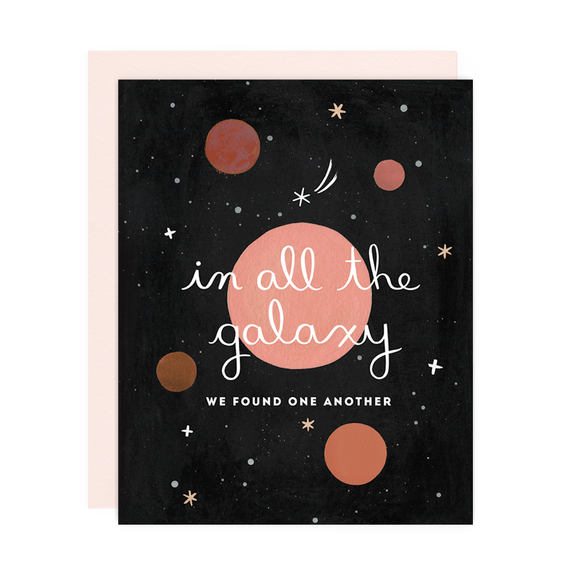 Greeting Card--In All the Galaxy by: Girl w/Knife