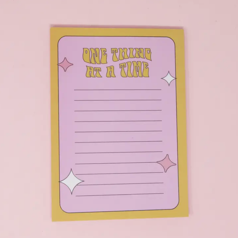 One thing at a time - Notepad