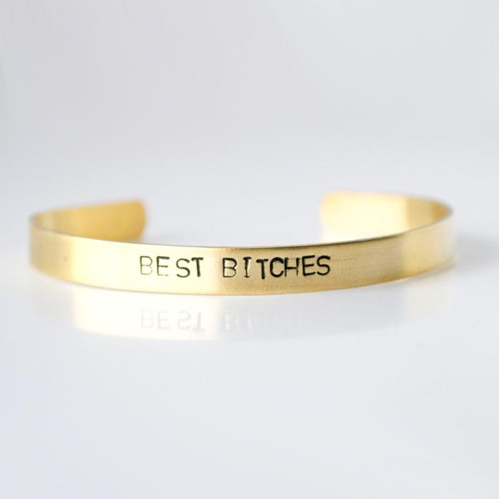 BEST BITCHES, Brass Cuff