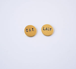 CAT LADY Circle Earrings
