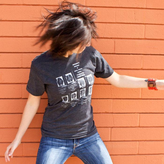 Criminal Brains T-Shirt, printed on American Apparel