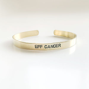 EFF CANCER, Brass Cuff
