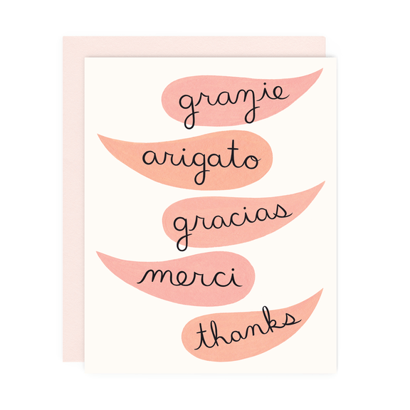 Greeting Card--Global Thanks by: Girl w/Knife