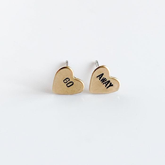 GO AWAY, Heart Earrings