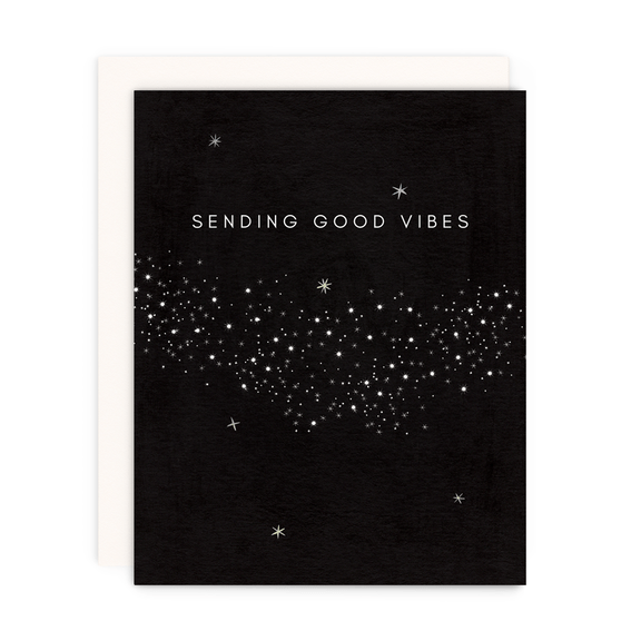 Greeting Card--Sending Good Vibes by: Girl w/Knife