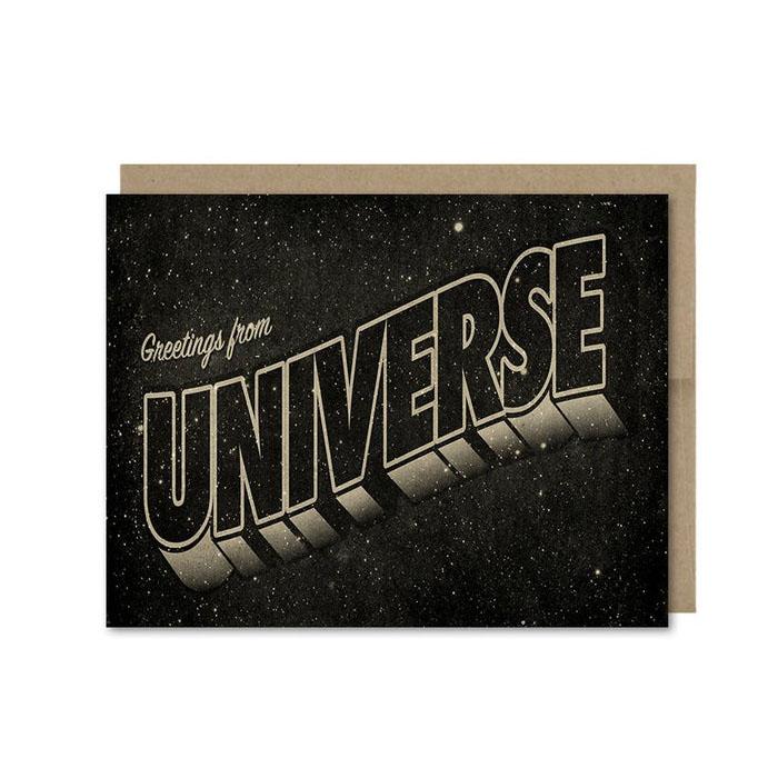 Greeting Card--Greetings from the Universe Card by: The Galek Sea
