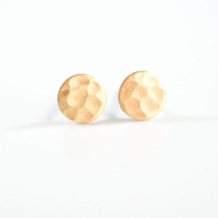 Hammered Circle Earrings