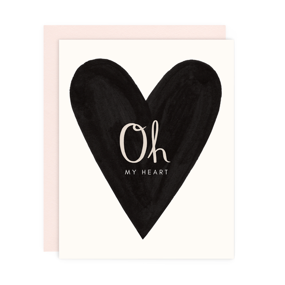 Greeting Card--Oh my Heart by: Girl w/Knife