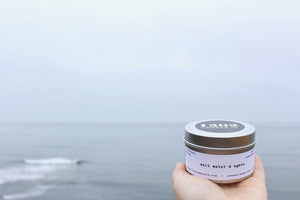 salt water & agave soy wax candle - 6oz travel tin