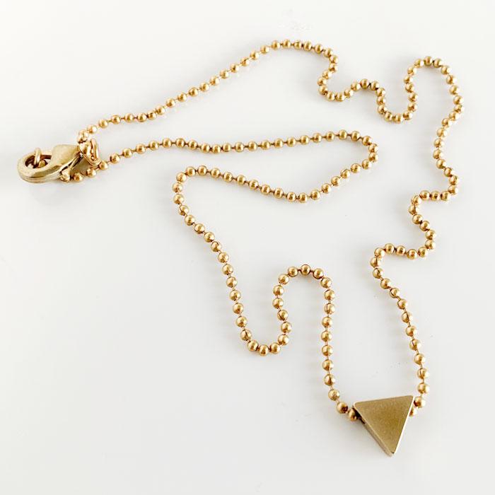 Triangle Ball Chain Choker