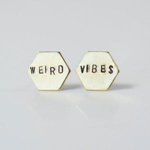 WEIRD VIBES, Hexagon Earrings